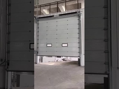 Vídeo de trabalho da porta seccional industrial