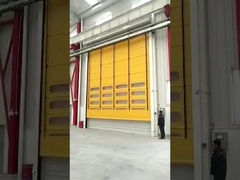 Vídeo de trabalho da porta de tecido de elevação vertical