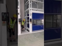 Pvc porta de rolagem rápida vídeo de trabalho
