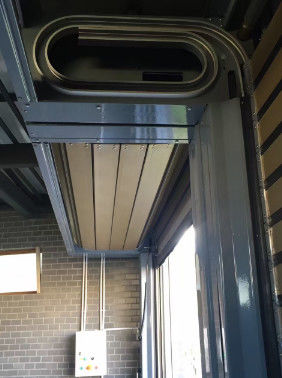 Método de elevação industrial de porta espiral de alta velocidade de tipo turbina / sucção elíptica