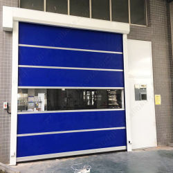 Alta resistência à tração 5700/5100N/5CM Porta rápida industrial com sistema de segurança infravermelho