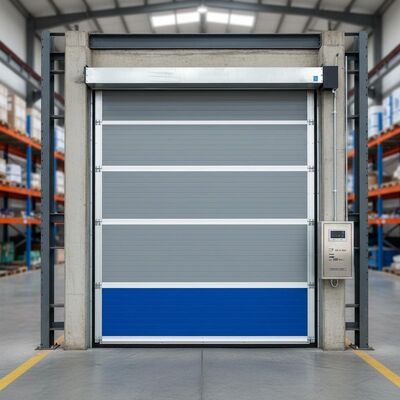 comprar Faixa de temperatura de funcionamento de -20°C a 60°C Porta rápida industrial com alimentação 50 60Hz e resistência ao vento até 120 kmh para operações industriais online manufacture