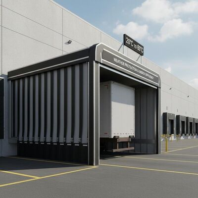 comprar 20 a 60 graus centígrados Abrigo de docas de carga comercial Protecção de docas de carga Tempo Melhoria da eficiência energética online manufacture