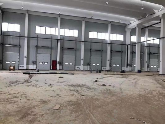 0.4mm Aço Galvanizado Portas Seccionais Industriais RAL9006 / RAL9002 Cor