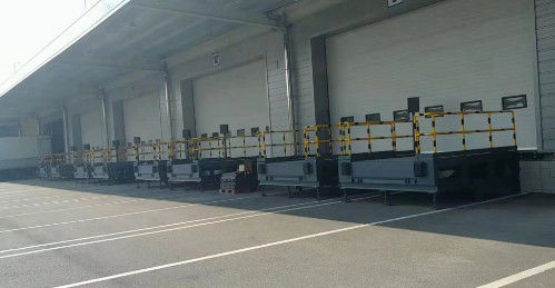 Tipo de quadro do nivelador hidráulico de doca cinza para cenários não relacionados com a plataforma