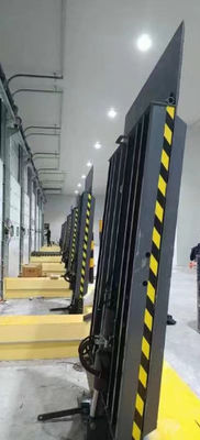 Nivelador de doca vertical de carga hidráulica para plataformas ferroviárias de armazenamento a frio