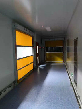 PVC Automático Industrial Porta Rápida Equipamento Médico Oficina Limpa Portas Rápidas