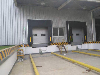 Fechaduras e niveladores hidráulicos de docas Carga dinâmica 6800 kg / Carga estática 13600 kg