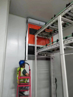Portas de cortina de rolos pequenos e rápidos de alto desempenho para cintos transportadores de logística