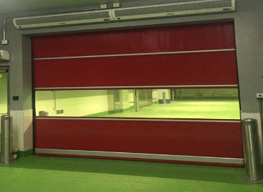 Porta de PVC industrial de alta velocidade automática para oficina limpa