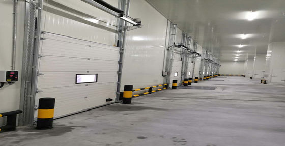 Operação manual elétrica Portas seccionais industriais personalizadas para garagem de armazém