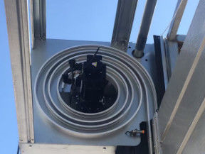 Método de elevação industrial de porta espiral de alta velocidade de tipo turbina / sucção elíptica