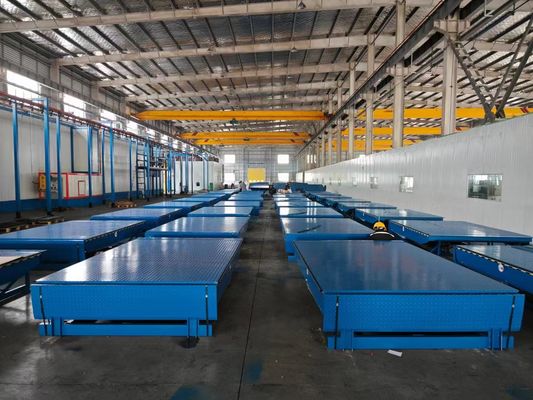 ISO 9001 Nivelador hidráulico de doca cinza 6800kg Doca de carga de nível de camião