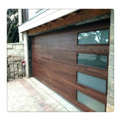 Portas seccionais industriais isoladas exterior / interior Alumínio duplo temperado Aço novo / Segurança / Metal / Patio