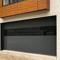 Porta de garagem seccional de alumínio isolado aberta automaticamente