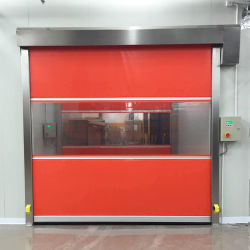 Porta de cortina de PVC automática elétrica de grande porte para armazém