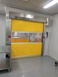 Porta de tecido de PVC de alta velocidade à prova de poeira Porta de persiana rolante de alta velocidade Sala limpa Divisão rápida Porta de persiana rolante