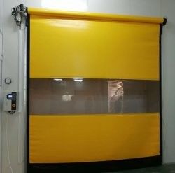 Porta industrial automática de alta velocidade com controlo remoto de acesso seguro e rápido
