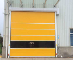 Porta industrial automática de alta velocidade com controlo remoto de acesso seguro e rápido