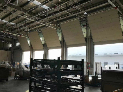 Soluções automáticas e seguras de portas seccionais de alta segurança para uso industrial