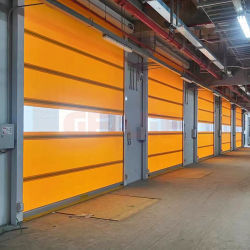 Portas de alta velocidade de PVC desempenho confiável para armazéns lotados com abertura automática