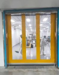 Porta de PVC com Abertura Rápida por Enrolamento Fácil Substituição Manutenção Simples Revestimento Autolimpante